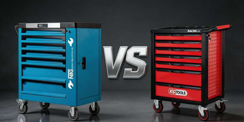Comparatif Servante d&rsquo;Atelier Complète : KS Tools RACINGline vs NTG